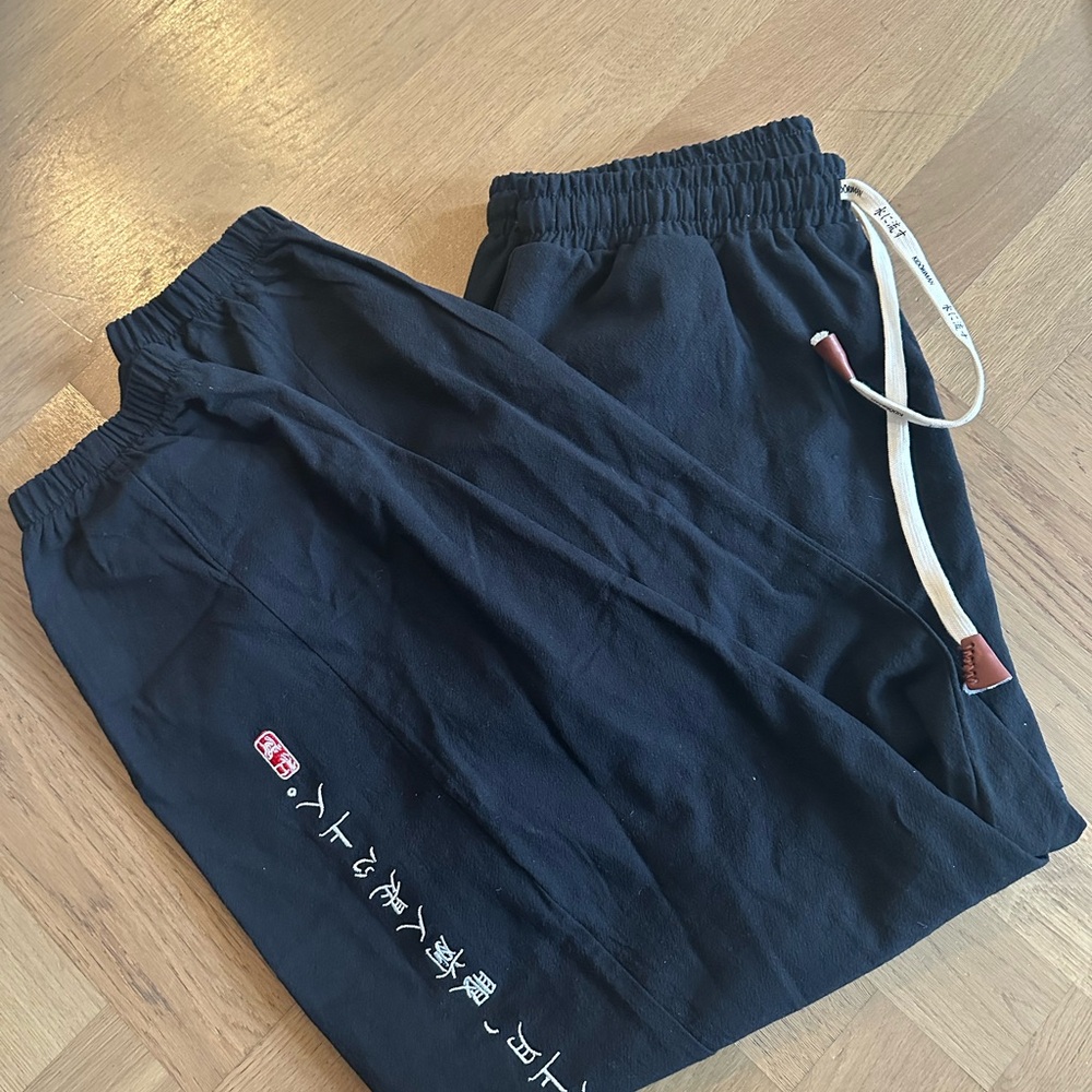 Kidoriman Japanese Men's Black Pants